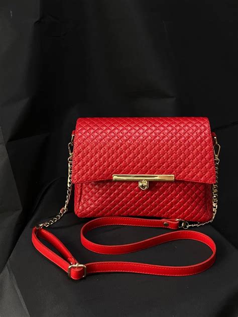 red leather handbags uk